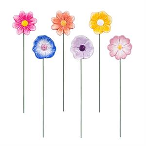 Vibrant Flower Plant Picks 7" 