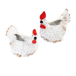 Ceramic Hen Planters 5"