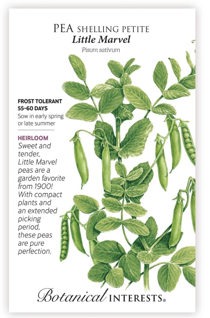Little Marvel Petite Shelling Pea Seeds