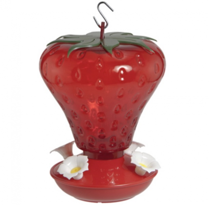 Strawberry Hummingbird Feeder 40 oz