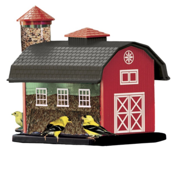 Red Barn Combo Bird Feeder