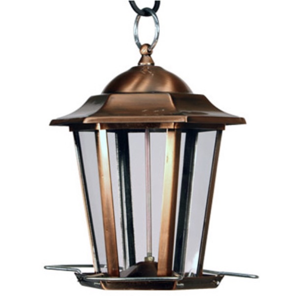 Copper Carriage Bird Feeder