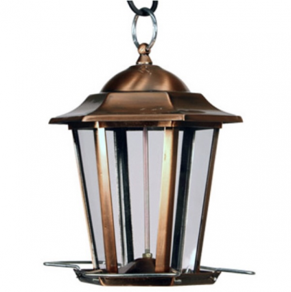 Copper Carriage Bird Feeder