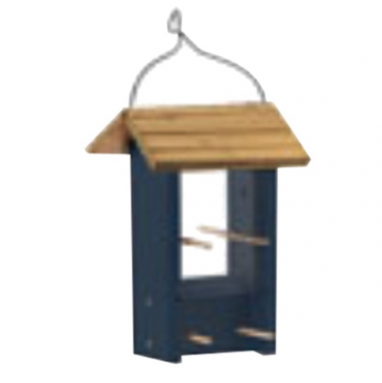 Blue Wood Finch Bird Feeder