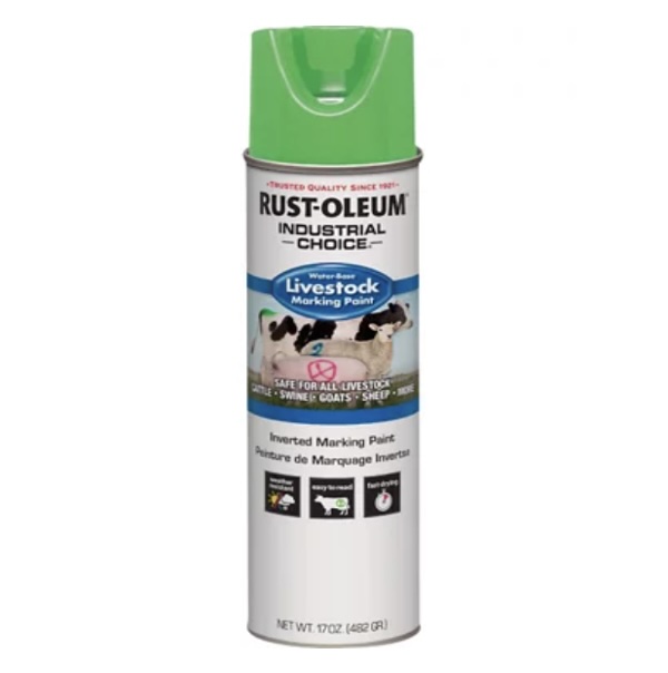 Rust-Oleum Fluorescent Green Livestock Marking Paint