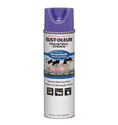 Rust-Oleum Industrial Choice 17 Oz. Fluorescent Purple Livestock Marking Paint