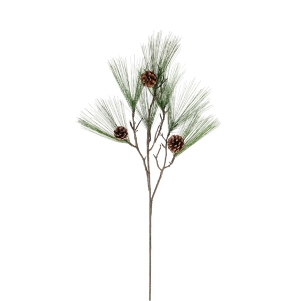Long Needle Pine 3-Cone Spray 35"