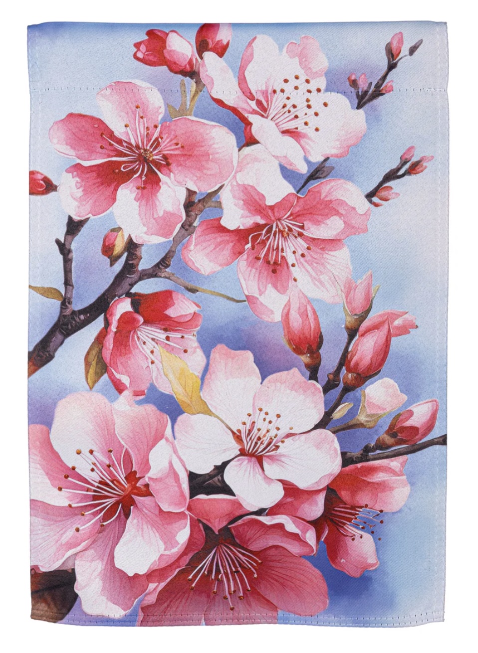 Cherry Blossom Suede Mini Garden Flag