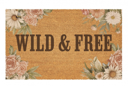 Wild & Free Floral Doormat