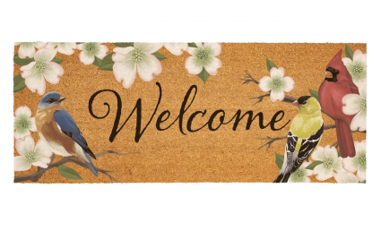 Bird Bunch Doormat  60" X 24"