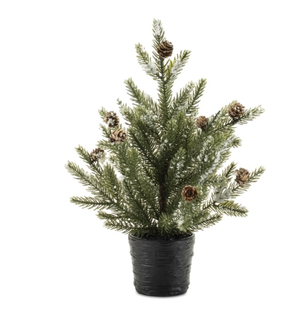 Artificial 15" Mini Potted Pine Tree