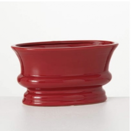 Red Oval Planter 5.5"