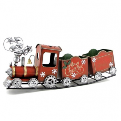 Antique Red Iron Christmas Train