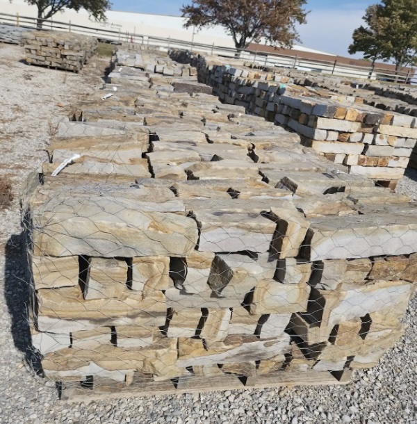  Oklahoma Blue Brown Edging 4" x 4"