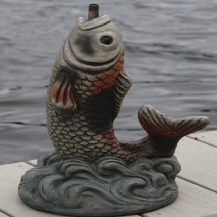 Small Standing Carp Fountain