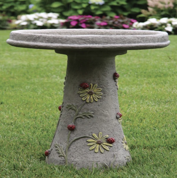 Ladybug Bird Bath