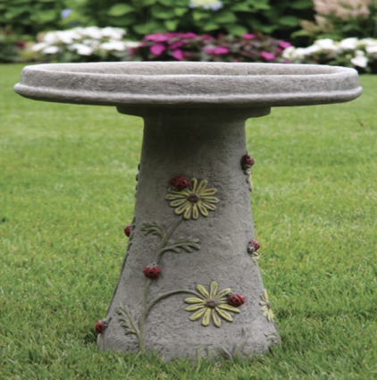 Ladybug Bird Bath